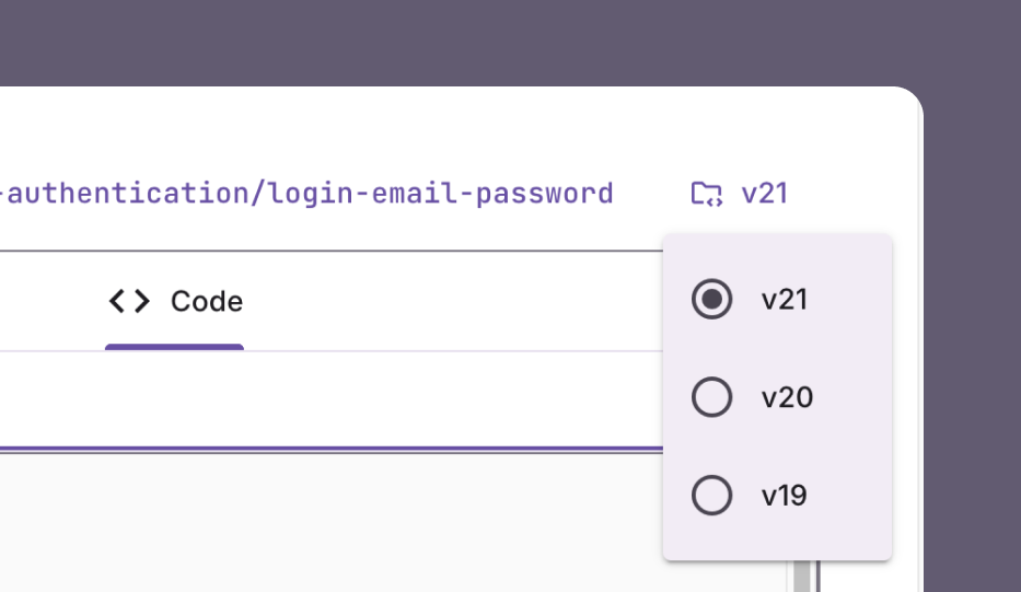 Angular Version Picker