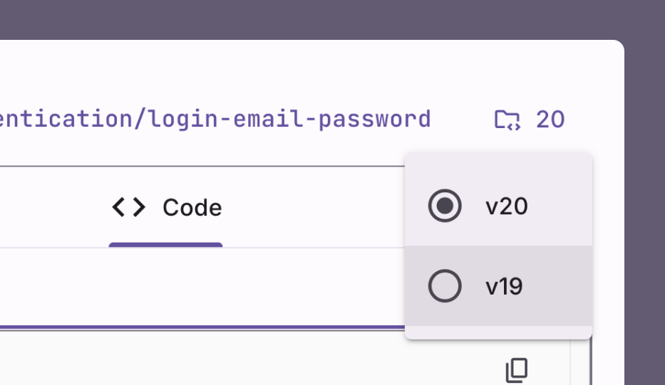 Angular Version Picker